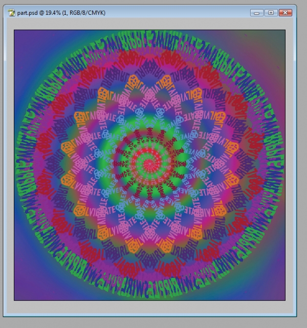 Creation of Psychedelic Swirl: Step 33